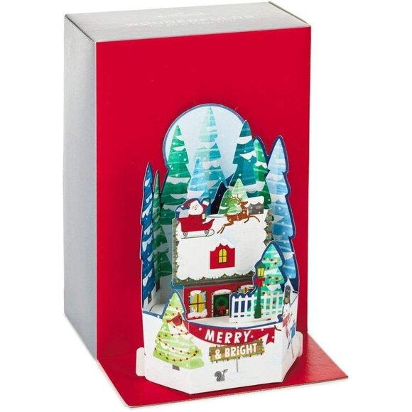 HMK Christmas Boxed Cards - Santa & House - Picture 2 of 4